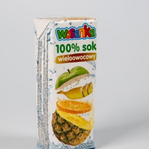 Įvairių vaisių sultys "Wosanka", 0,2 l