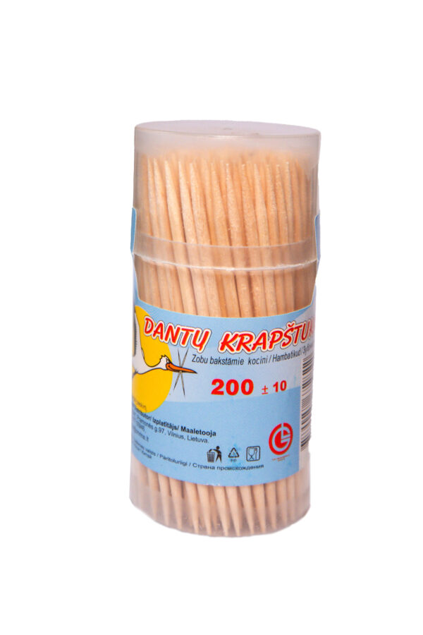 Dantų krapštukai, 200 vnt